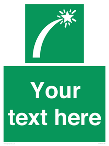 Custom sign safe condition Survival craft distress signal